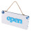 2Pièces Décoration Bois Bleu Ciel Ouvert Fermé Porte 3