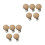10Pièces Bois Rond Clips Bébé Beige Durable 4