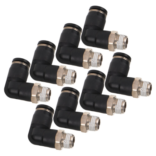 24Pièces Raccords Connecteurs Pneumatiques Cuivre Usage Industriel 1