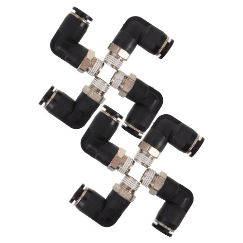 24Pièces Raccords Connecteurs Pneumatiques Cuivre Usage Industriel 2