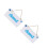 2Pièces Décoration Bois Bleu Ciel Ouvert Fermé Porte 8
