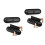 4Pièces Caisson Protection Prises Jumbo Résistant Noir 2