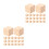 40Pièces Cubes Bois Beige Pour Scrapbooking Construction DIY 5