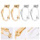 40Pièces Convertisseurs Oreilles DIY Clips Brass Or Argent 11
