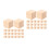40Pièces Cubes Bois Beige Pour Scrapbooking Construction DIY 10