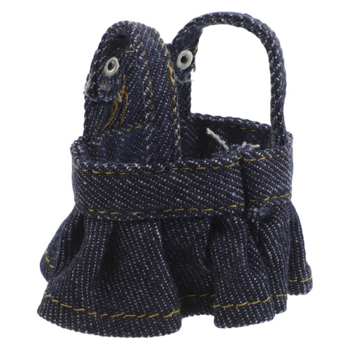 5Pièces Mini Jupes Bleu Pour Poupées Costume Décoratif 2