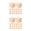 40Pièces Cubes Bois Beige Pour Scrapbooking Construction DIY 4
