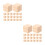 40Pièces Cubes Bois Beige Pour Scrapbooking Construction DIY 8