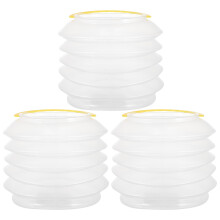 6Pièces Lavage Pinceaux Artistiques Blancs En Plastique Portable