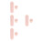 4Ensembles Kit Nail Art En Silicone Rose Pour DIY Decoration 7