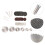 41Pièces Disques Coupe Haute Durée Argent Outils Pour Perceuse 6