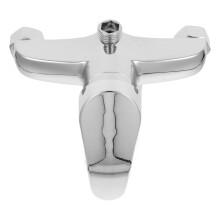 3Pièces Robinet Douche Métal Argenté Eau Froide Chaude Maison