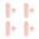 4Ensembles Kit Nail Art En Silicone Rose Pour DIY Decoration 5