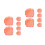 12Pièces Clips Rembobinage Câble Orange Bureau 10