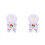 2St Wit Astronaut Voor Fijn Polyester Decoratief 6