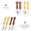 4Ensembles Kit Couverts Bébé Fourchette Durable Coloré 7