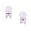 2St Wit Astronaut Voor Fijn Polyester Decoratief 9