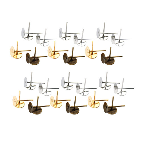 800Pièces Fond Rond Iron Plated Pour Bricolage