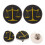 10Pièces Broche De Droit Symbole Justice En 11