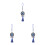 3Pièces Amulettes Protection Œil Bleu Décor Intérieur 4