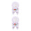 2St Wit Astronaut Voor Fijn Polyester Decoratief 5