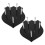 6Pièces Rack Mural Noir En Acier Pour Rangement Épée Objets Décor 2