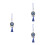 3Pièces Amulettes Protection Œil Bleu Décor Intérieur 9