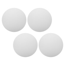 4Pièces Toile Artistique Ronde, Surface Blanche Pour Peinture