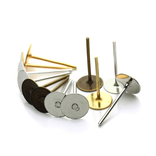 800Pièces Fond Rond Iron Plated Pour Bricolage 1