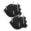 6Pièces Rack Mural Noir En Acier Pour Rangement Épée Objets Décor 3