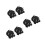 6Pièces Rack Mural Noir En Acier Pour Rangement Épée Objets Décor 5