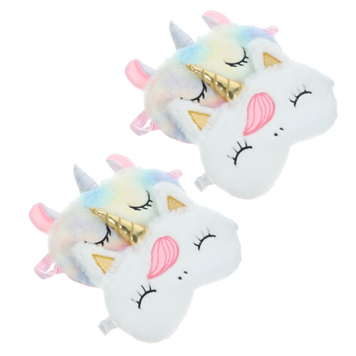 20Pièces Masques De Licorne Doux En Polyester Couleur Assortie 2