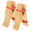 8Pièces Clips En Bois Solides Khaki Pour Cabane Enfants Décor 1