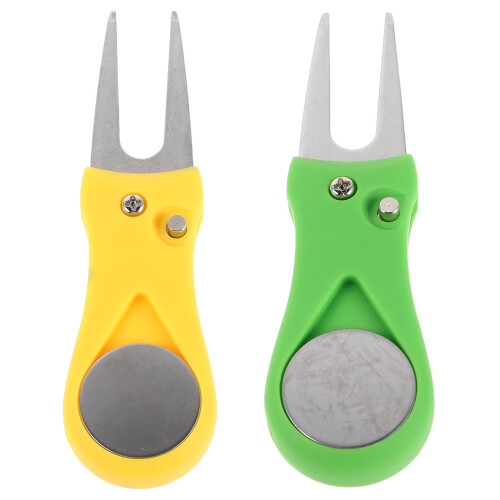 6Pièces Fourchette Divot Golf Couleur Assortie Portable 2