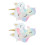 20Pièces Masques De Licorne Doux En Polyester Couleur Assortie 2