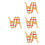 8Pièces Clips En Bois Solides Khaki Pour Cabane Enfants Décor 4