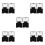 10Pièces Palette Compacte Pliable Noire Multi- ABS 8