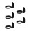 5Pièces Kit Scooter Électrique Noir 6