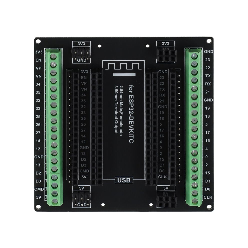 Esp32 Expanding Board Breakout Board For Esp-Wroom-32 Esp32-Devkitc Gpio 1 Into 3 38Pins Esp32 Module 6031511748499