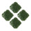 4Pcs Multi Miniature Artificial Grass Clusters for Model Train Scenery 2