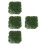 4Pcs Multi Miniature Artificial Grass Clusters for Model Train Scenery 3