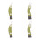 4Pièces Nettoyage Coins Bouteille Couvercle Vert Flexible 9