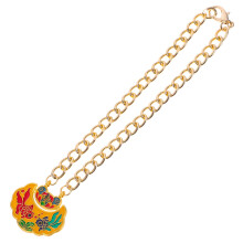 3St Meerkleurige Lock Hanger Halsketting Met En