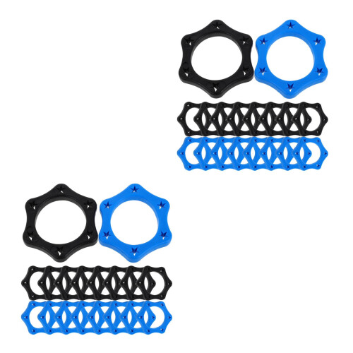40St Elastische Microfoonringen Set Hexagonale Antislip Beschermhoezen 2