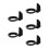 5Pièces Kit Scooter Électrique Noir 7