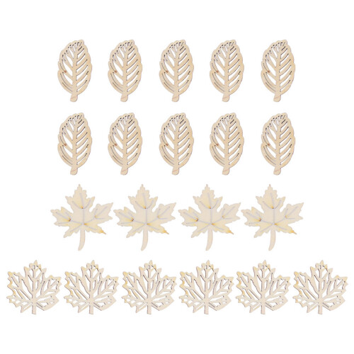 40St Slice Beige Kerst Ornamenten Voor Creatieve Projecten 1