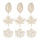 40St Slice Beige Kerst Ornamenten Voor Creatieve Projecten 6