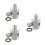 3Pièces Connecteur Pression Huile Aluminium Auto Durable Multicouleur 8