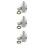 3Pièces Connecteur Pression Huile Aluminium Auto Durable Multicouleur 5