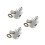 3Pièces Connecteur Pression Huile Aluminium Auto Durable Multicouleur 9